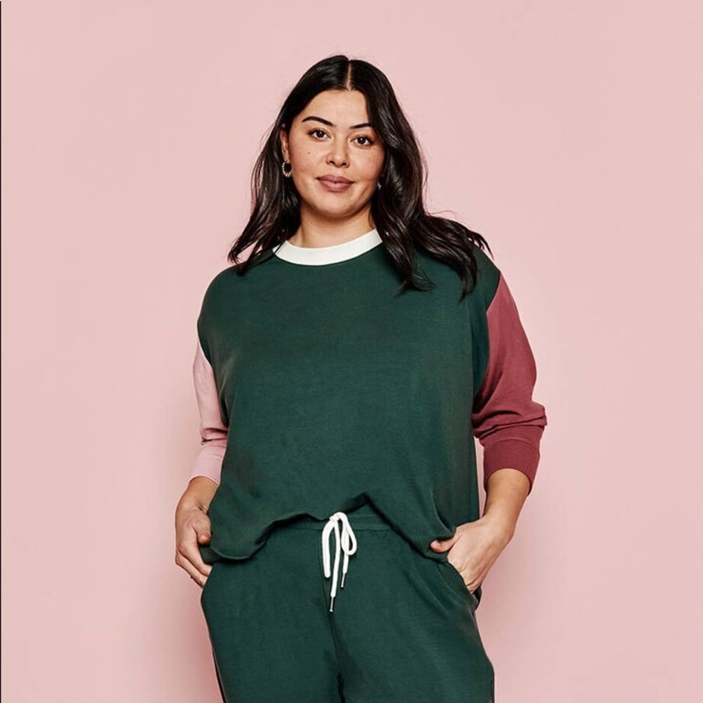 NWT Summersalt Color Block Crew